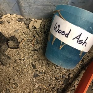 Wood ash for ceramic glazes
